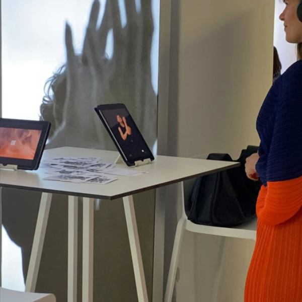 Maramora installation — projected hands