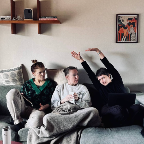 The Maramora team on a sofa
